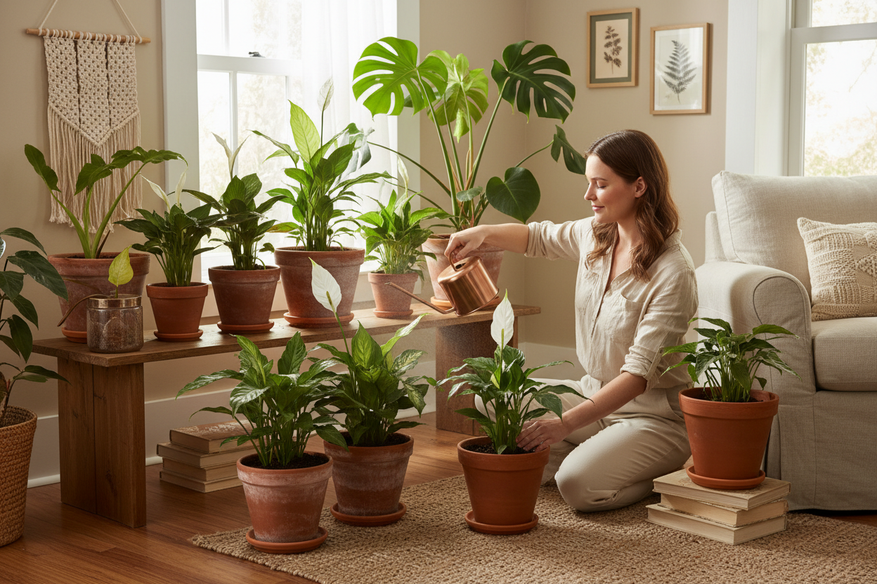 Plant sitting service - caring for tropical houseplants